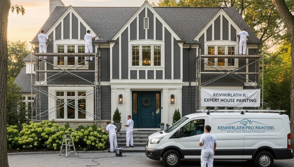 House painting contractor in Highland Park, IL providing professional exterior and interior painting services
