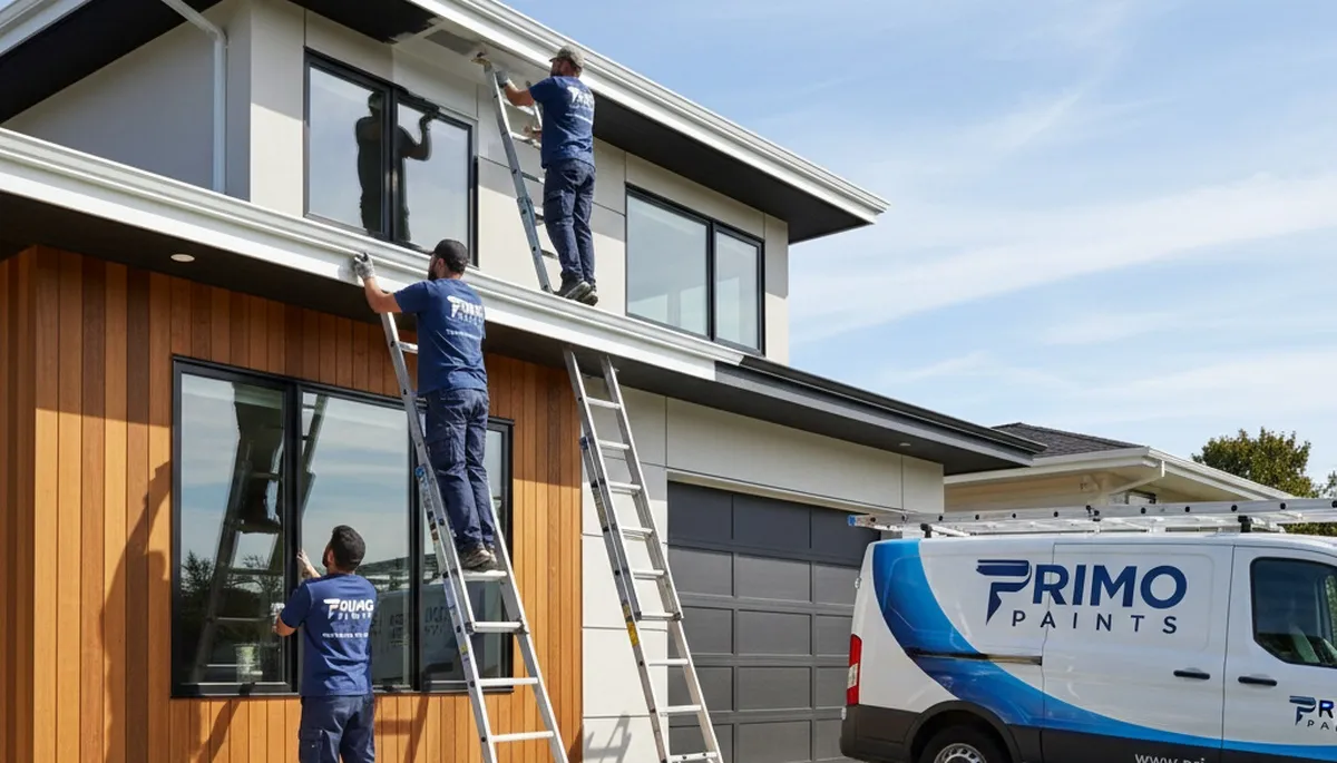Professional trim and fascia house painting in Highland Park, IL by expert local painters